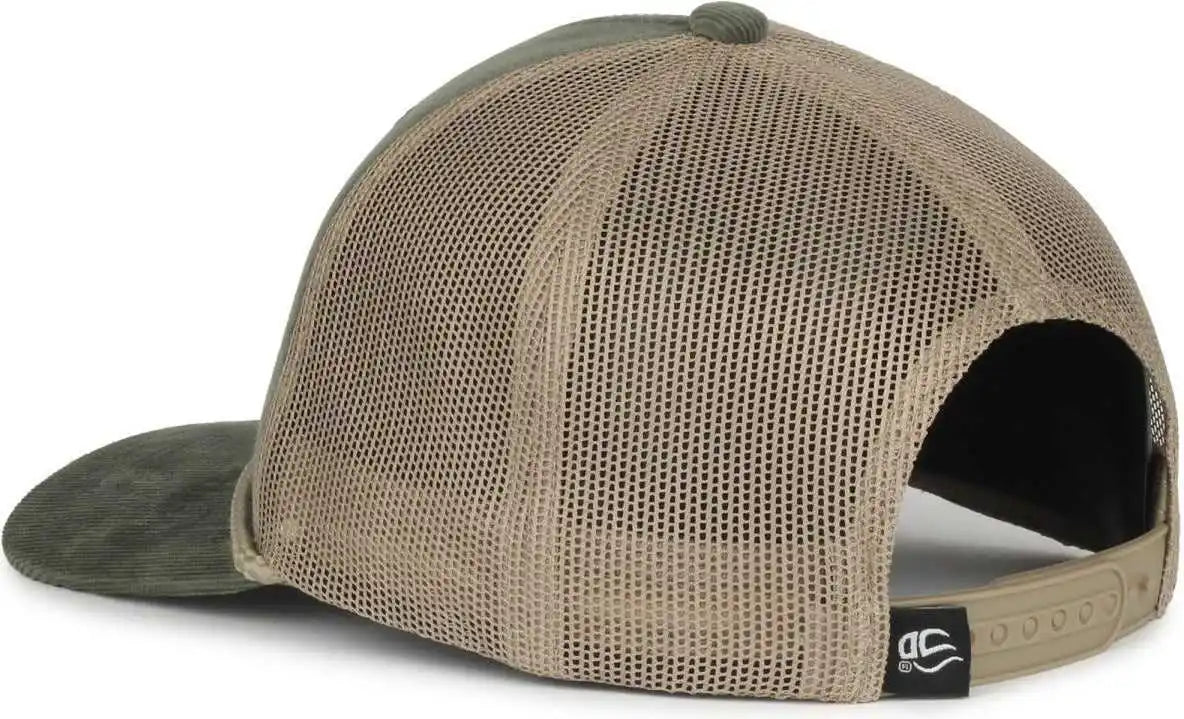 Oc Sports Occordm Corduroy Mesh Back with Cord Cap - Olive Khaki - Osfm