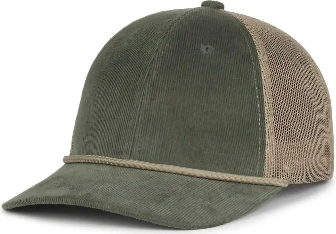 Oc Sports Occordm Corduroy Mesh Back with Cord Cap - Olive Khaki - Osfm
