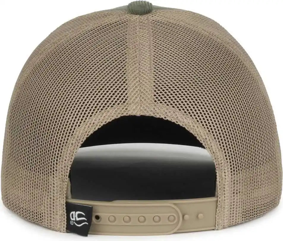 Oc Sports Occordm Corduroy Mesh Back with Cord Cap - Olive Khaki - Osfm