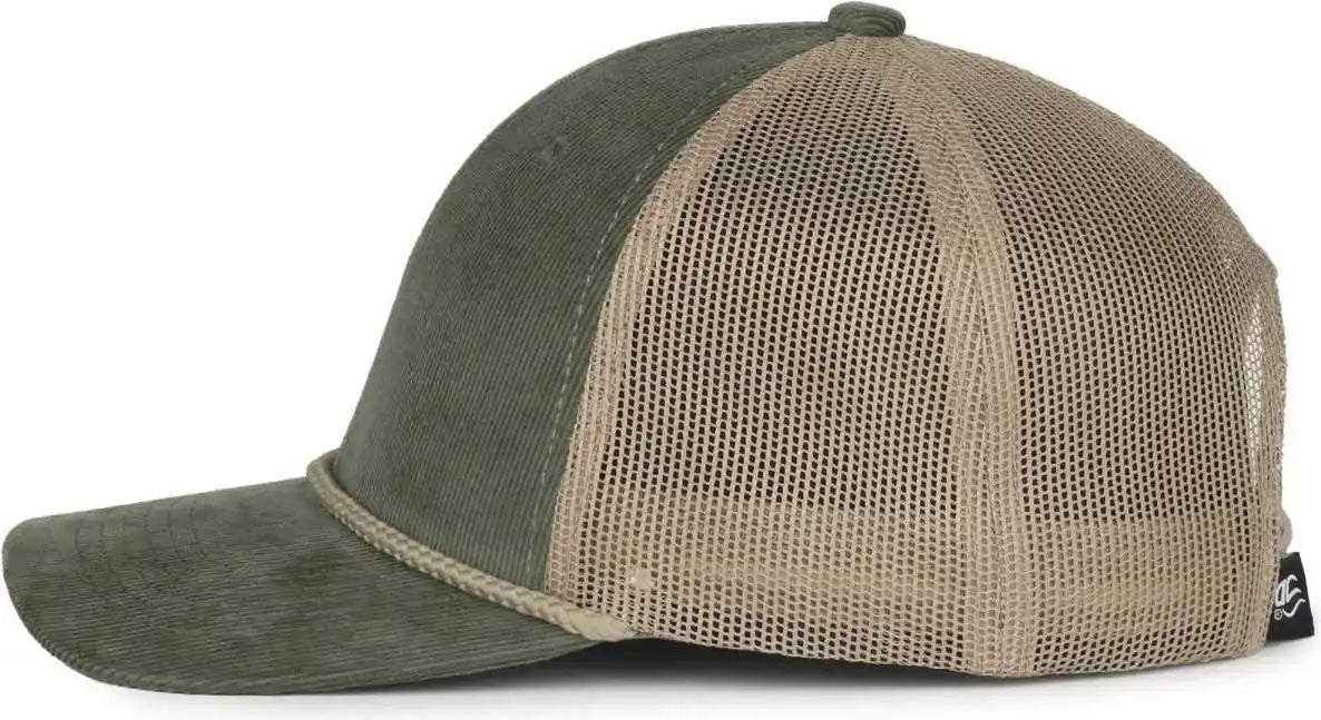 Oc Sports Occordm Corduroy Mesh Back with Cord Cap - Olive Khaki - Osfm