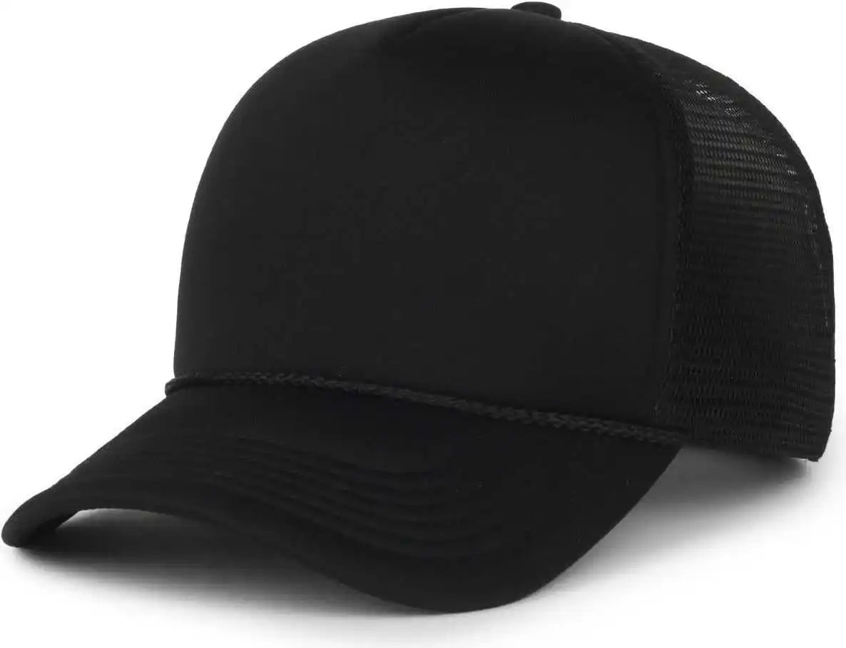 Oc Sports Ocfoam 5 Panel Foam Mesh Trucker with Cord Cap - Black - Osfm