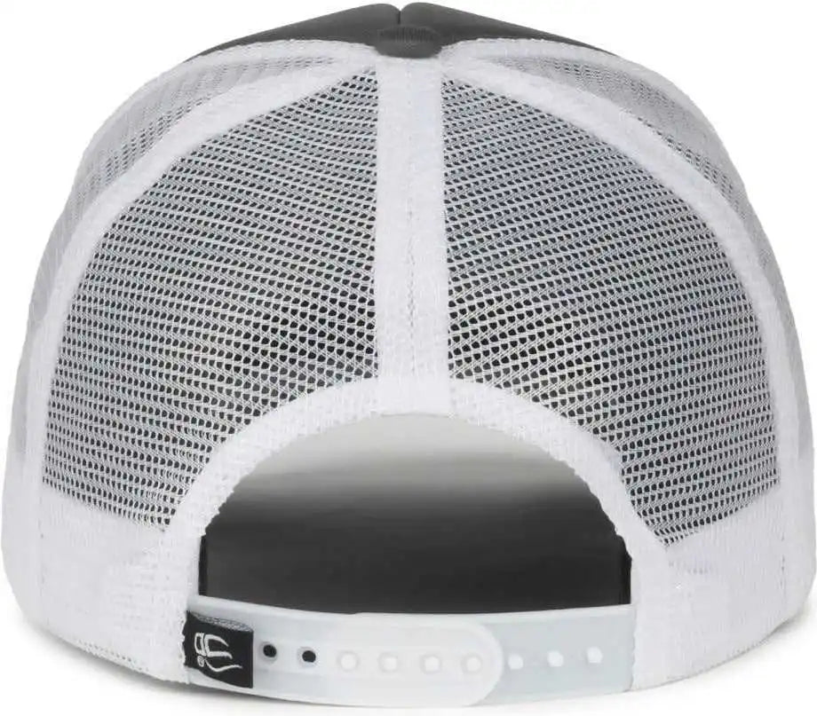 Oc Sports Ocfoam 5 Panel Foam Mesh Trucker with Cord Cap - Charcoal White - Osfm
