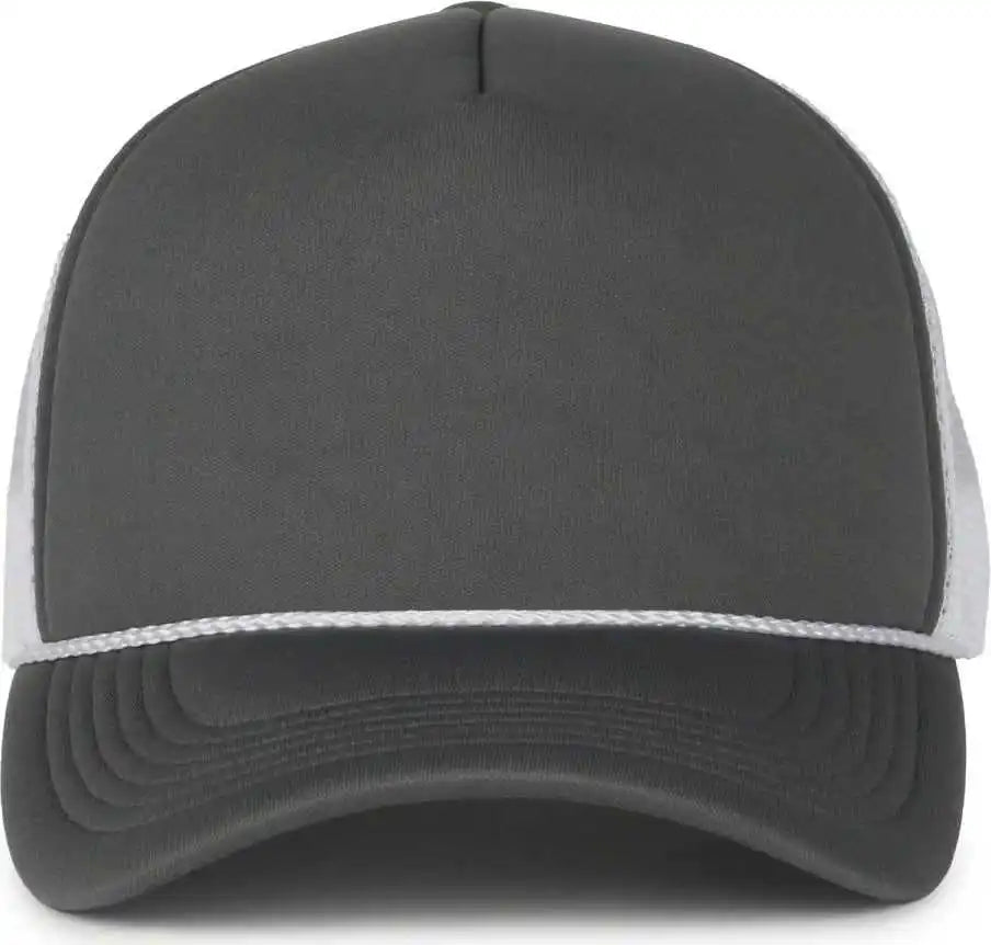 Oc Sports Ocfoam 5 Panel Foam Mesh Trucker with Cord Cap - Charcoal White - Osfm