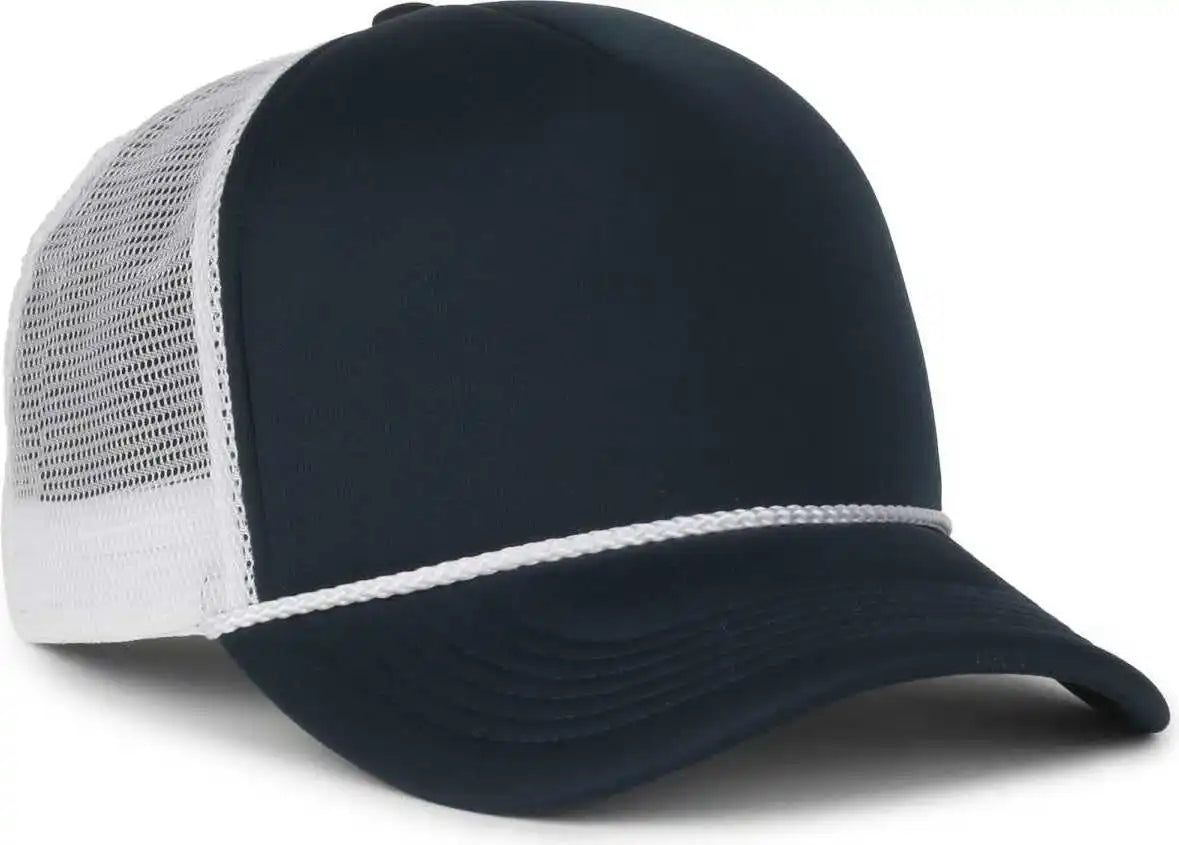 Oc Sports Ocfoam 5 Panel Foam Mesh Trucker with Cord Cap - Navy White - Osfm