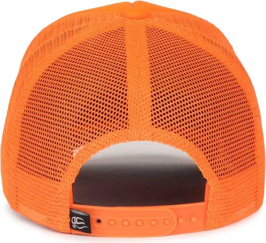 Oc Sports Ocfoam 5 Panel Foam Mesh Trucker with Cord Cap - Neon Orange - Osfm