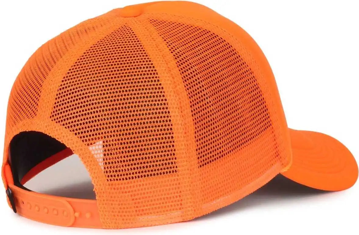 Oc Sports Ocfoam 5 Panel Foam Mesh Trucker with Cord Cap - Neon Orange - Osfm