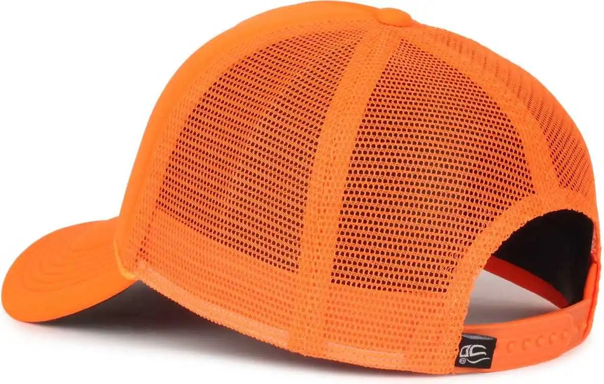 Oc Sports Ocfoam 5 Panel Foam Mesh Trucker with Cord Cap - Neon Orange - Osfm