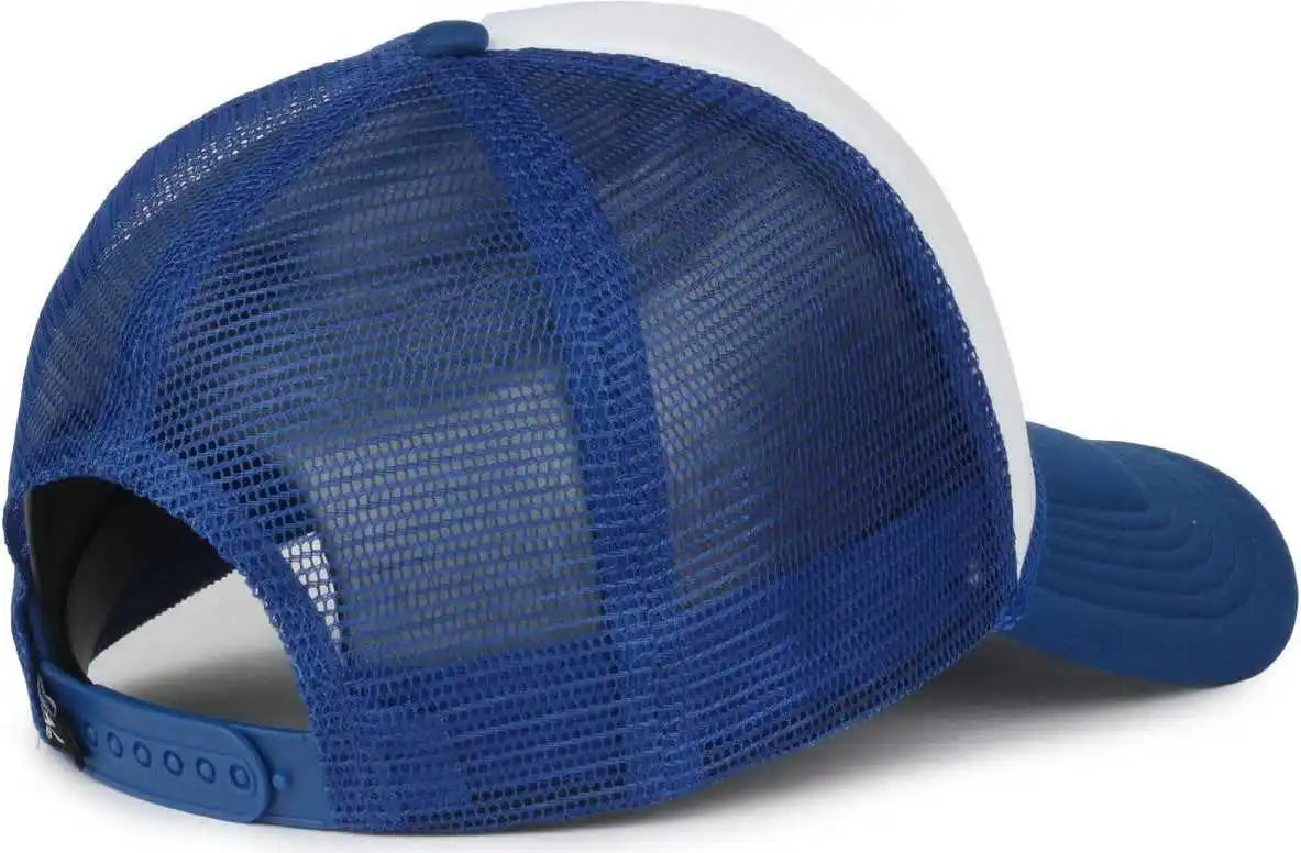 Oc Sports Ocfoam 5 Panel Foam Mesh Trucker with Cord Cap - White Royal - Osfm