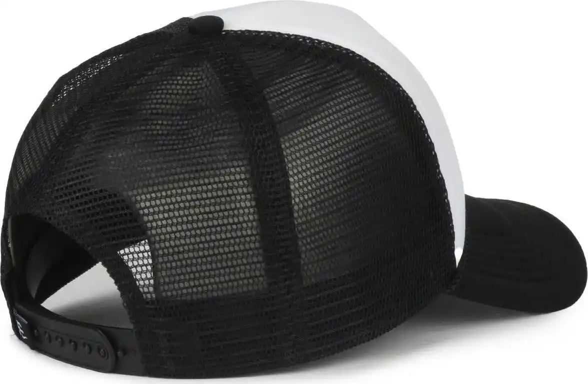 Oc Sports Ocfoam 5 Panel Foam Mesh Trucker with Cord Cap - White Black - Osfm