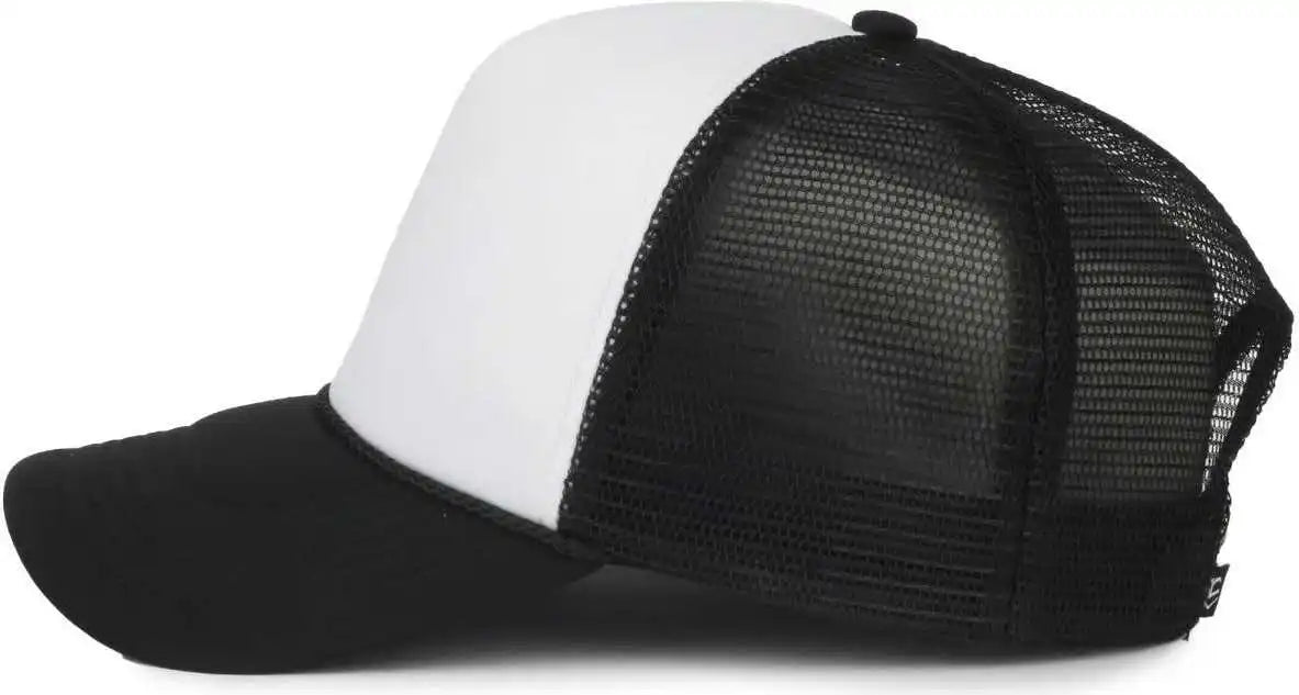 Oc Sports Ocfoam 5 Panel Foam Mesh Trucker with Cord Cap - White Black - Osfm