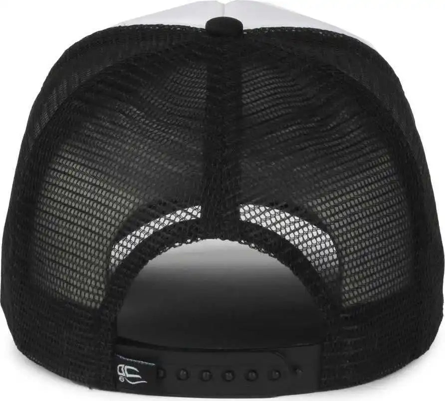 Oc Sports Ocfoam 5 Panel Foam Mesh Trucker with Cord Cap - White Black - Osfm