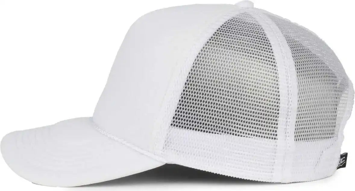 Oc Sports Ocfoam 5 Panel Foam Mesh Trucker with Cord Cap - White - Osfm