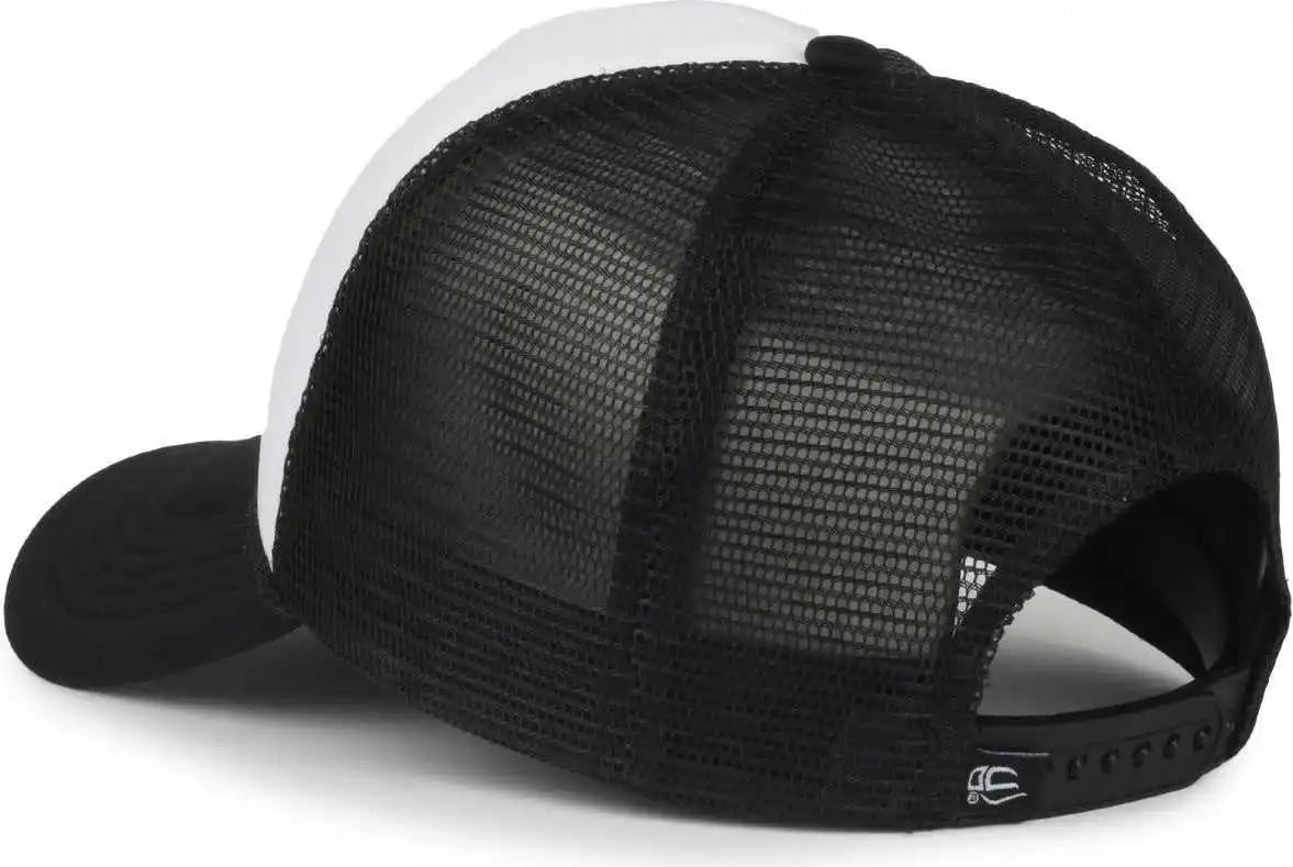 Oc Sports Ocfoam 5 Panel Foam Mesh Trucker with Cord Cap - White Black - Osfm