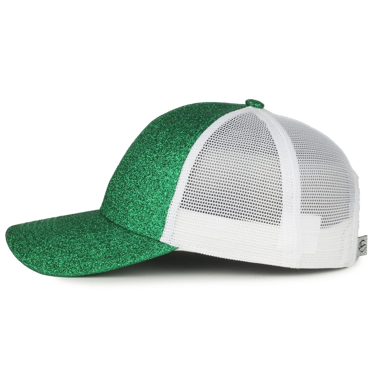 Oc Sports Ocgltr Glitter Mesh Back Cap - Emerald White