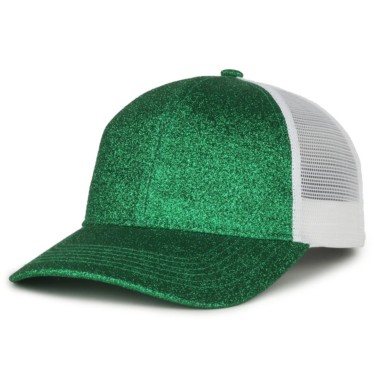 Oc Sports Ocgltr Glitter Mesh Back Cap - Emerald White