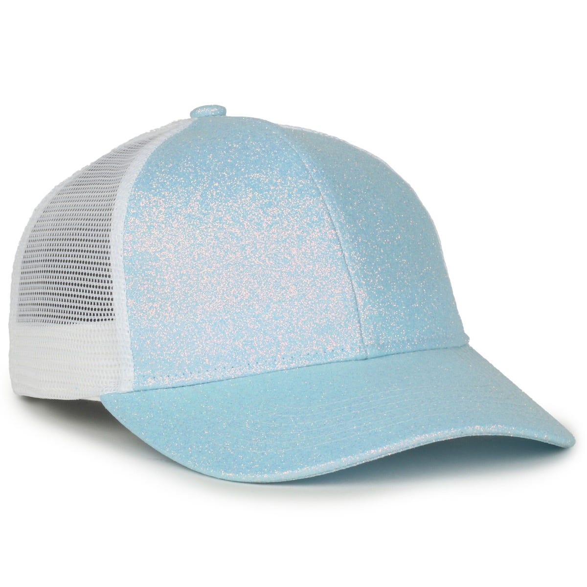Oc Sports Ocgltr Glitter Mesh Back Cap - Frost White