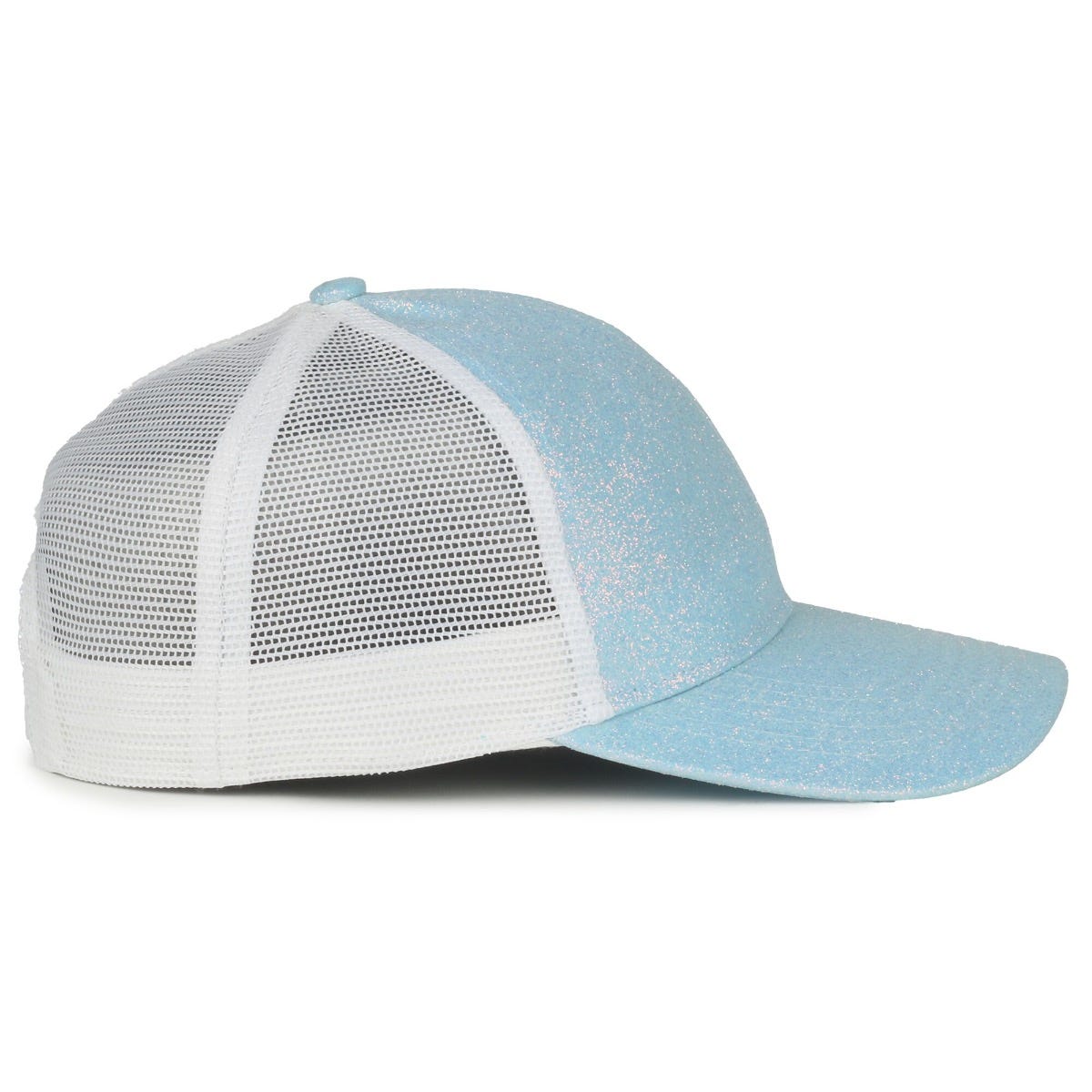 Oc Sports Ocgltr Glitter Mesh Back Cap - Frost White