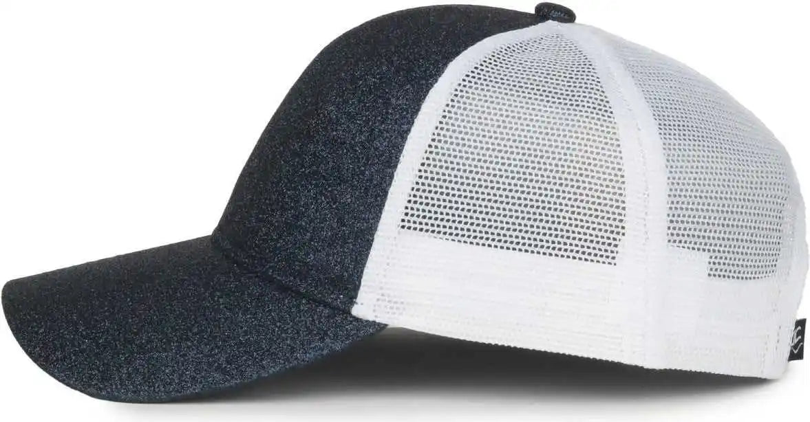 Oc Sports Ocgltr Glitter Mesh Back Cap - Galaxy White - Ladies