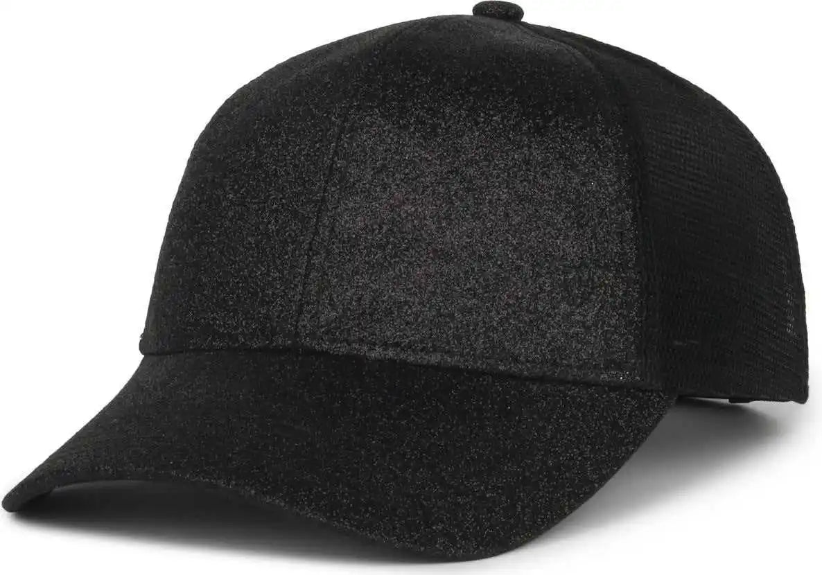 Oc Sports Ocgltr Glitter Mesh Back Cap - Onyx Black - Ladies