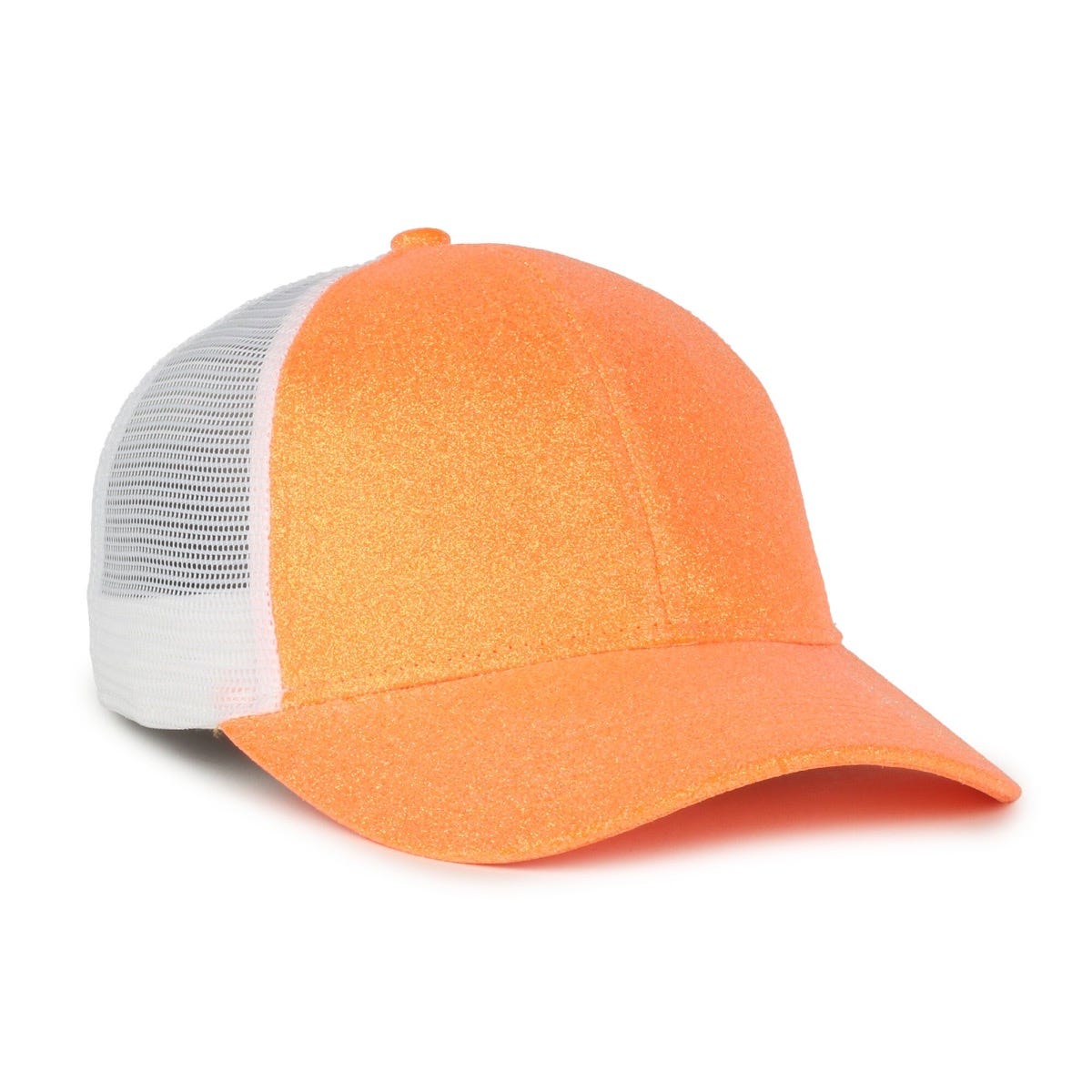 Oc Sports Ocgltr Glitter Mesh Back Cap - Orange Sherbet White