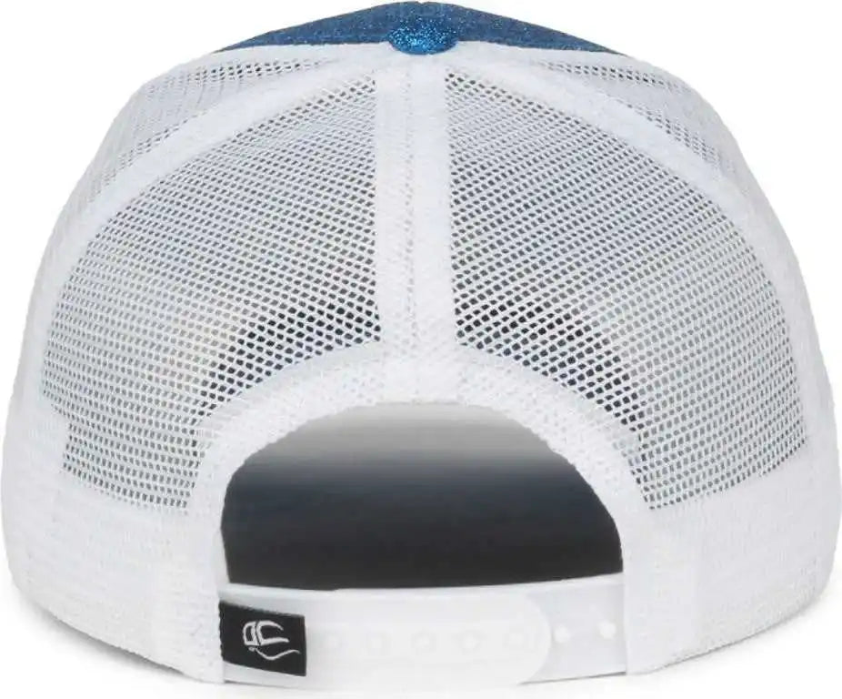 Oc Sports Ocgltr Glitter Mesh Back Cap - Sapphire White - Ladies