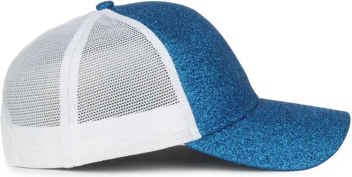 Oc Sports Ocgltr Glitter Mesh Back Cap - Sapphire White - Ladies