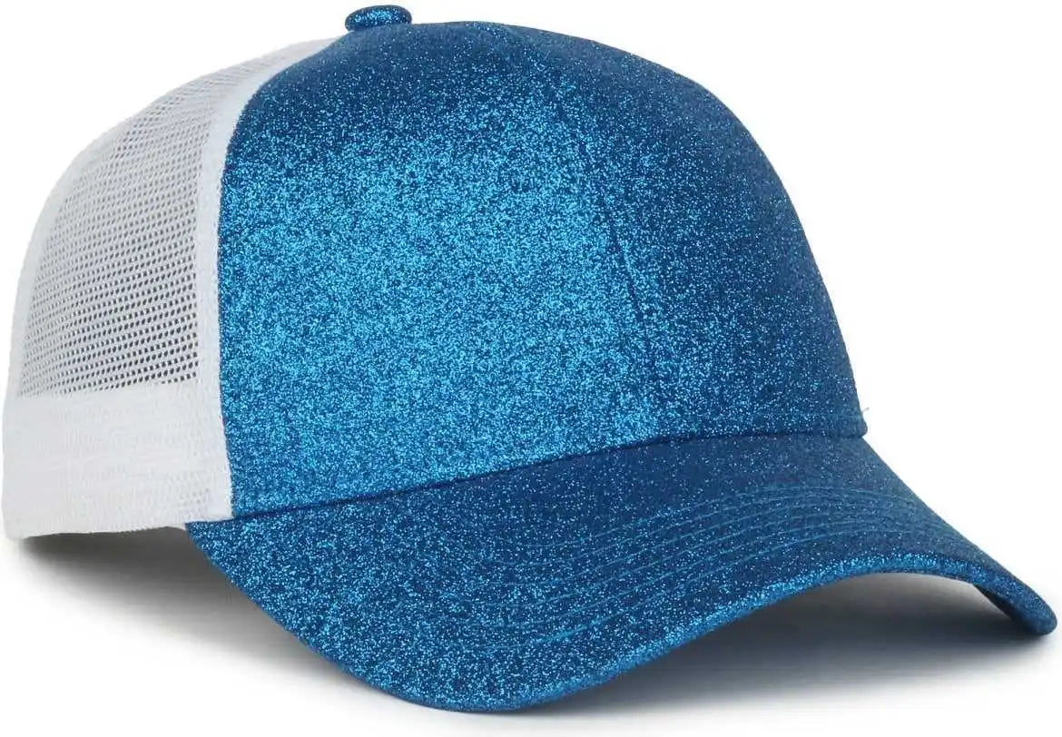 Oc Sports Ocgltr Glitter Mesh Back Cap - Sapphire White - Ladies