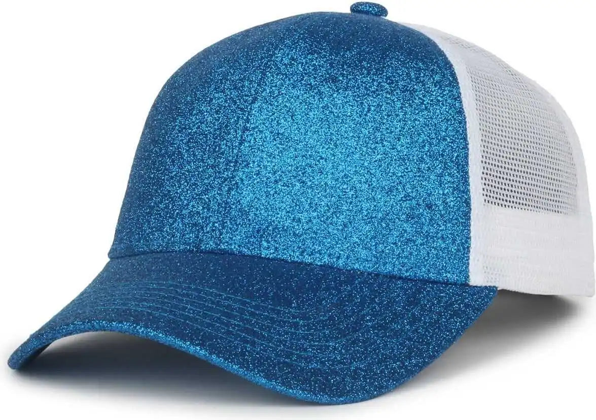 Oc Sports Ocgltr Glitter Mesh Back Cap - Sapphire White - Ladies
