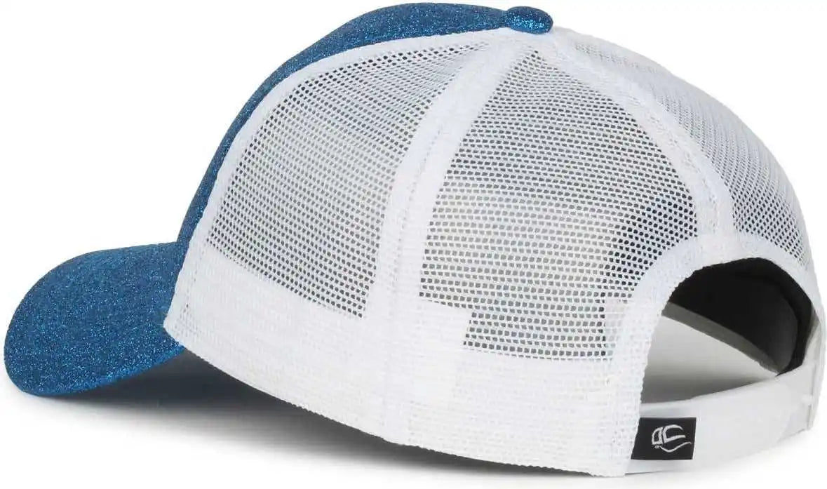 Oc Sports Ocgltr Glitter Mesh Back Cap - Sapphire White - Ladies