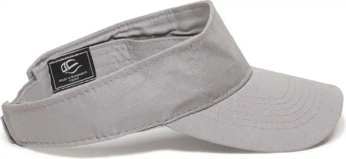Oc Sports Pctv-100 Adjustable Cotton Visors - 100 Light Gray