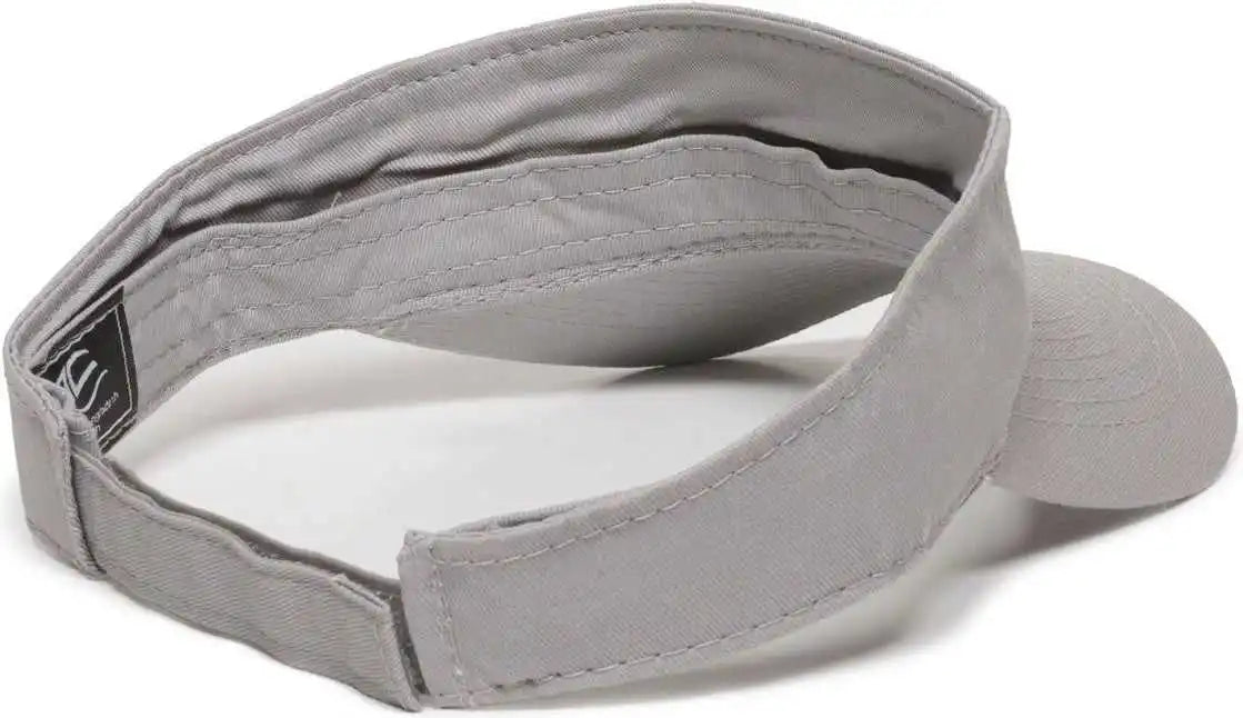 Oc Sports Pctv-100 Adjustable Cotton Visors - 100 Light Gray