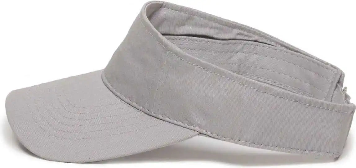 Oc Sports Pctv-100 Adjustable Cotton Visors - 100 Light Gray