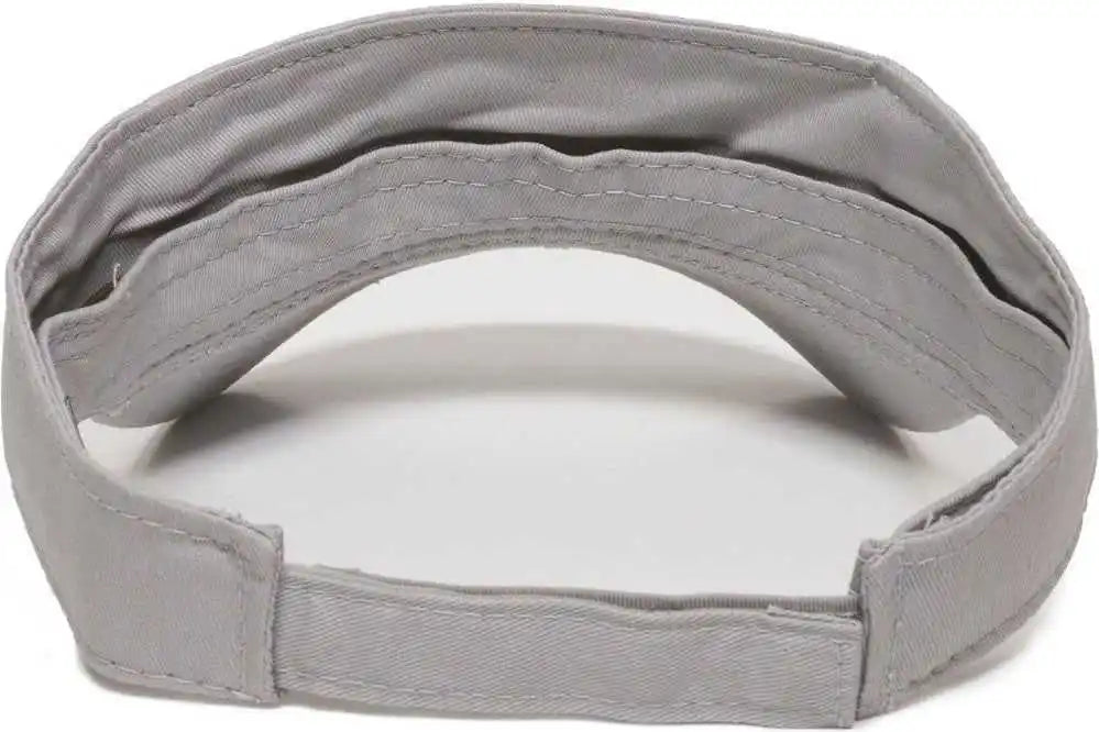 Oc Sports Pctv-100 Adjustable Cotton Visors - 100 Light Gray - Youth