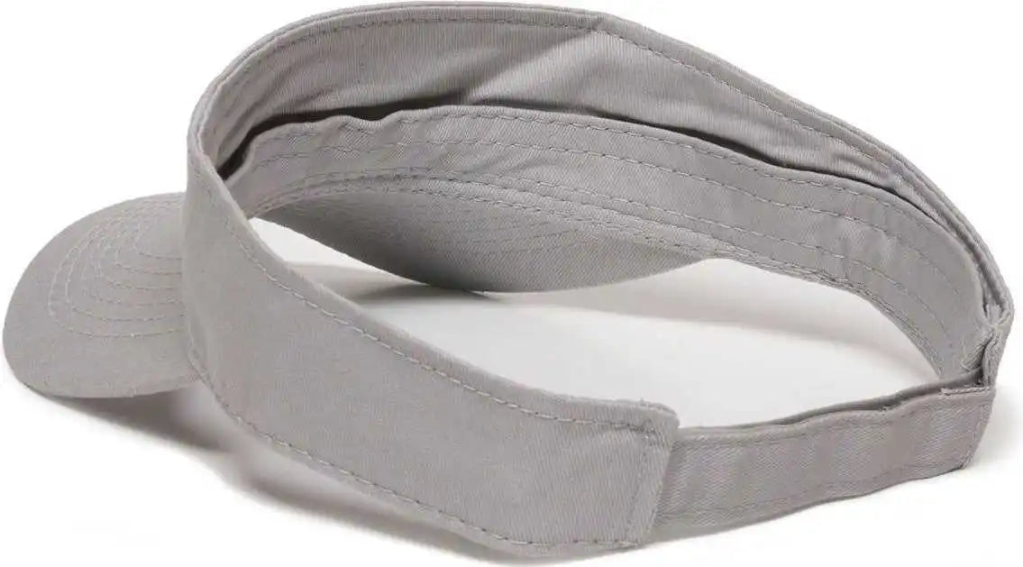 Oc Sports Pctv-100 Adjustable Cotton Visors - 100 Light Gray