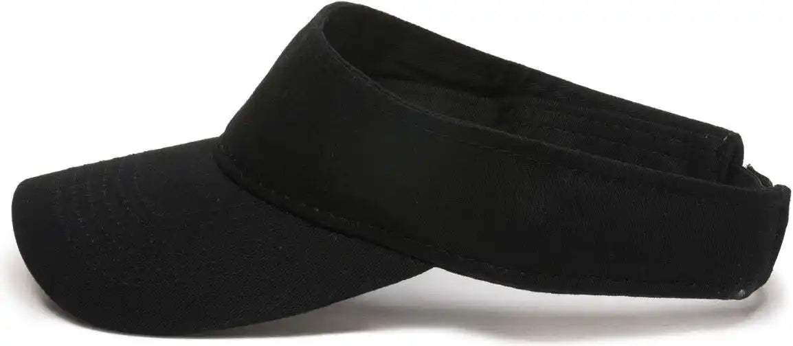 Oc Sports Pctv-100 Adjustable Cotton Visors - Black