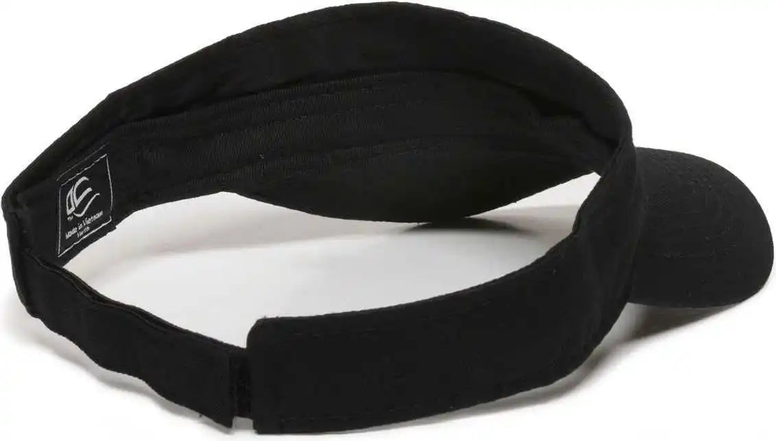 Oc Sports Pctv-100 Adjustable Cotton Visors - Black
