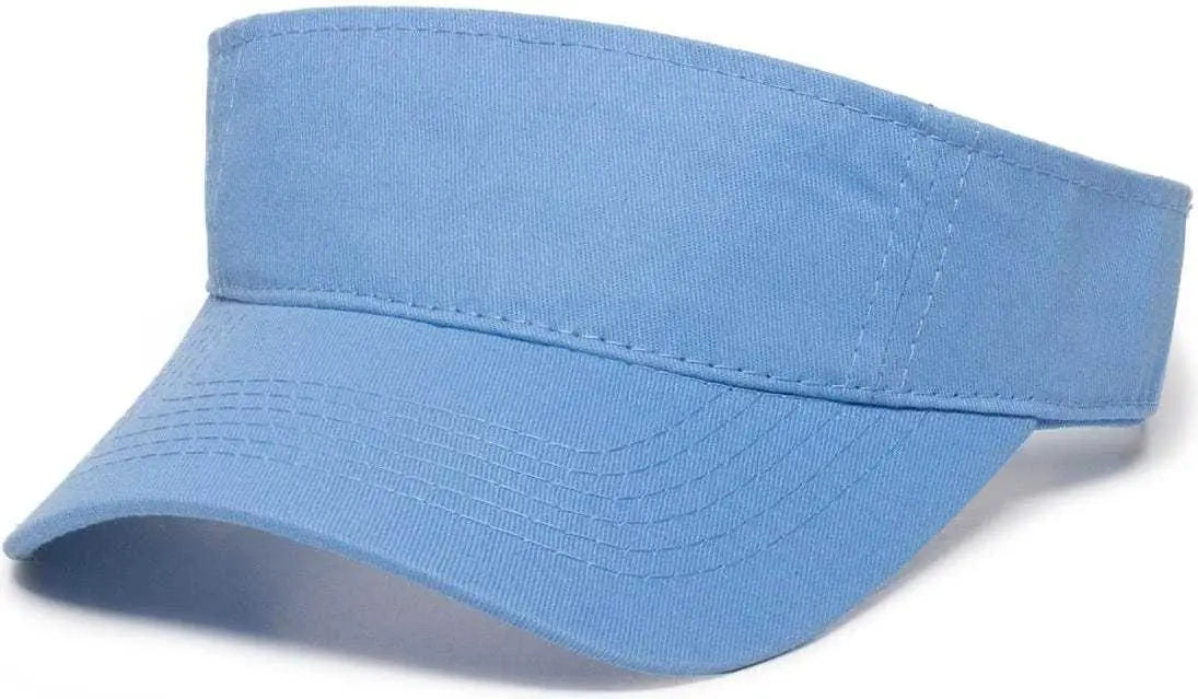 Oc Sports Pctv-100 Adjustable Cotton Visors - Columbia Blue