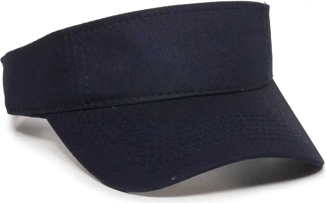 Oc Sports Pctv-100 Adjustable Cotton Visors - Navy - 6 3/8’’ - 7’’