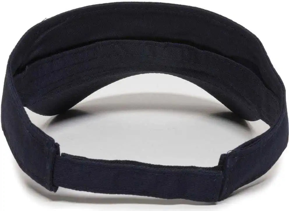 Oc Sports Pctv-100 Adjustable Cotton Visors - Navy - 6 3/8’’ - 7’’