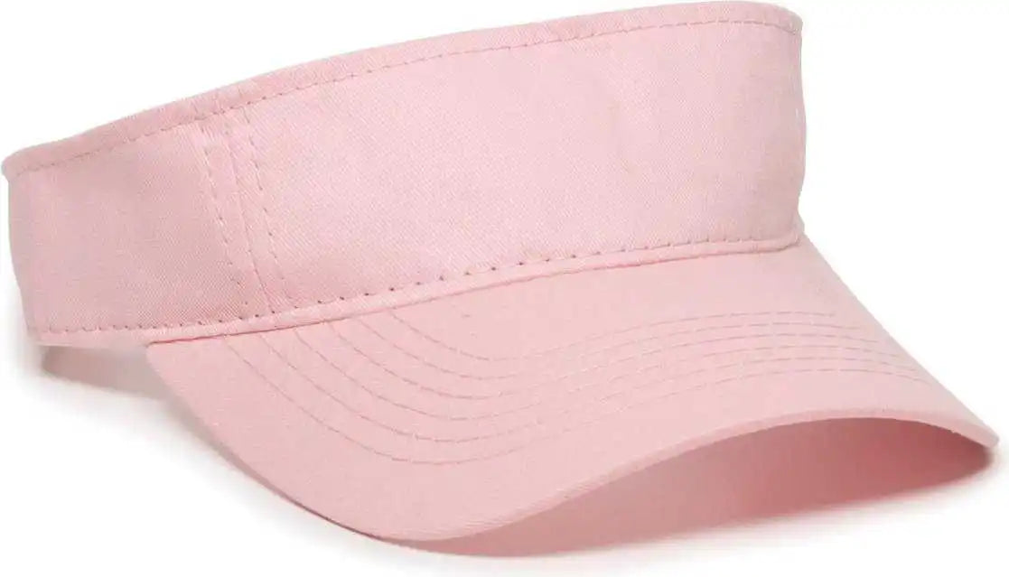 Oc Sports Pctv-100 Adjustable Cotton Visors - Pink - 6 3/8’’ - 7’’