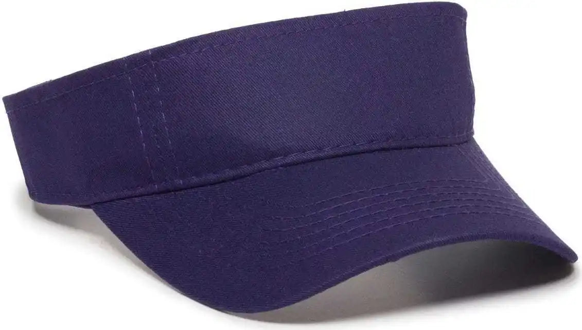 Oc Sports Pctv-100 Adjustable Cotton Visors - Purple - 6 3/8’’ - 7’’