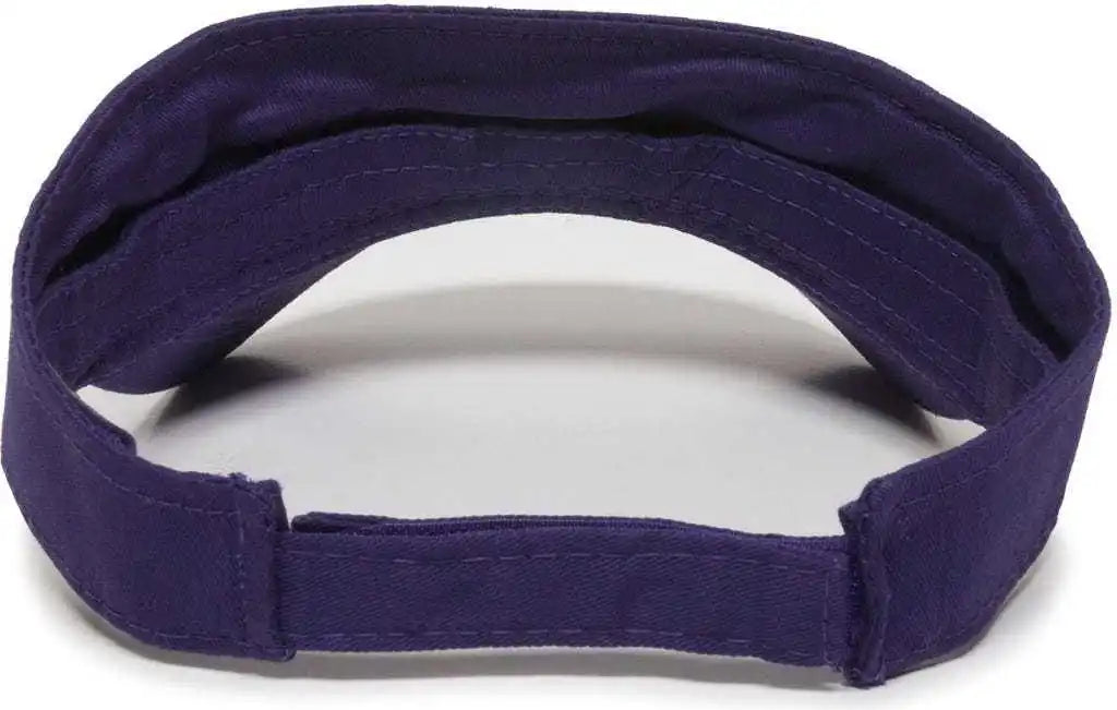 Oc Sports Pctv-100 Adjustable Cotton Visors - Purple - 6 3/8’’ - 7’’
