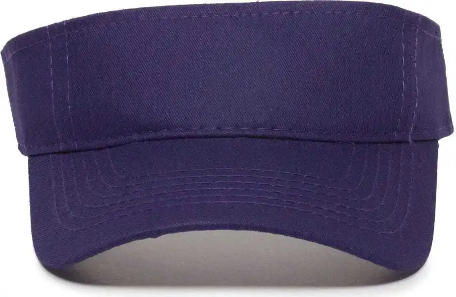 Oc Sports Pctv-100 Adjustable Cotton Visors - Purple