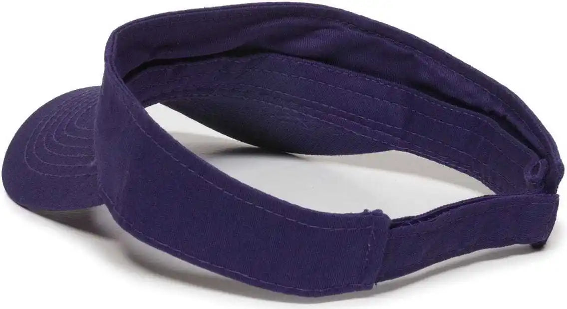 Oc Sports Pctv-100 Adjustable Cotton Visors - Purple