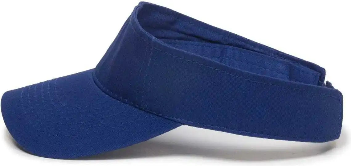 Oc Sports Pctv-100 Adjustable Cotton Visors - Royal