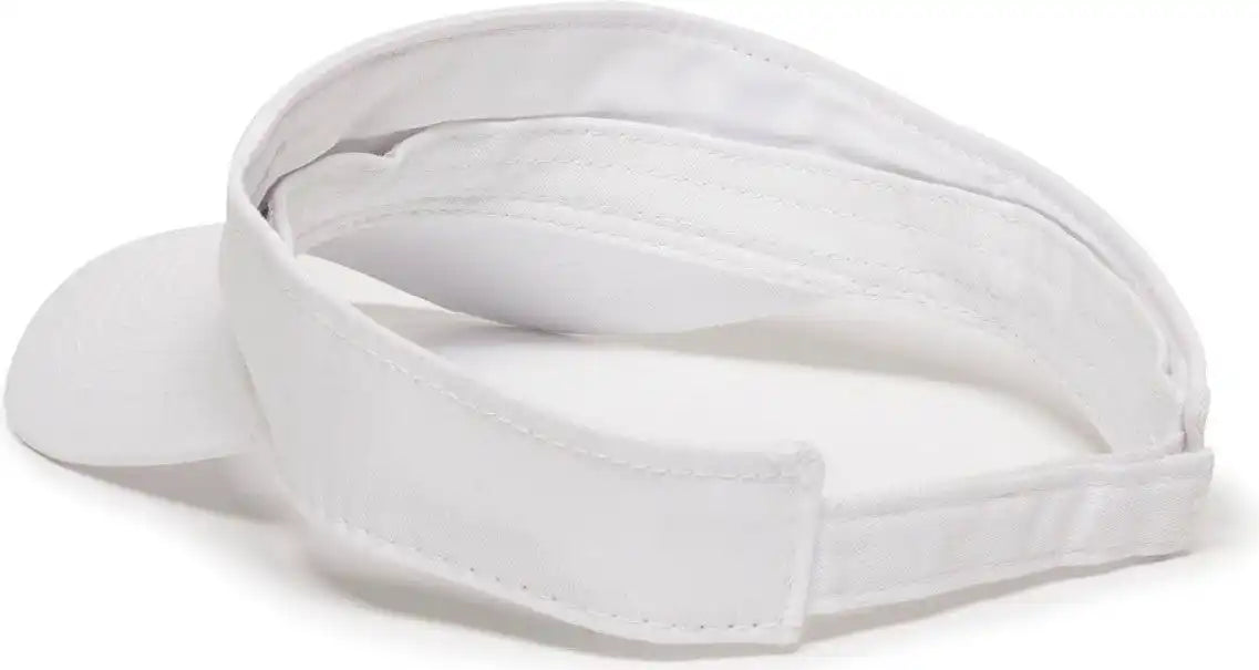 Oc Sports Pctv-100 Adjustable Cotton Visors - White