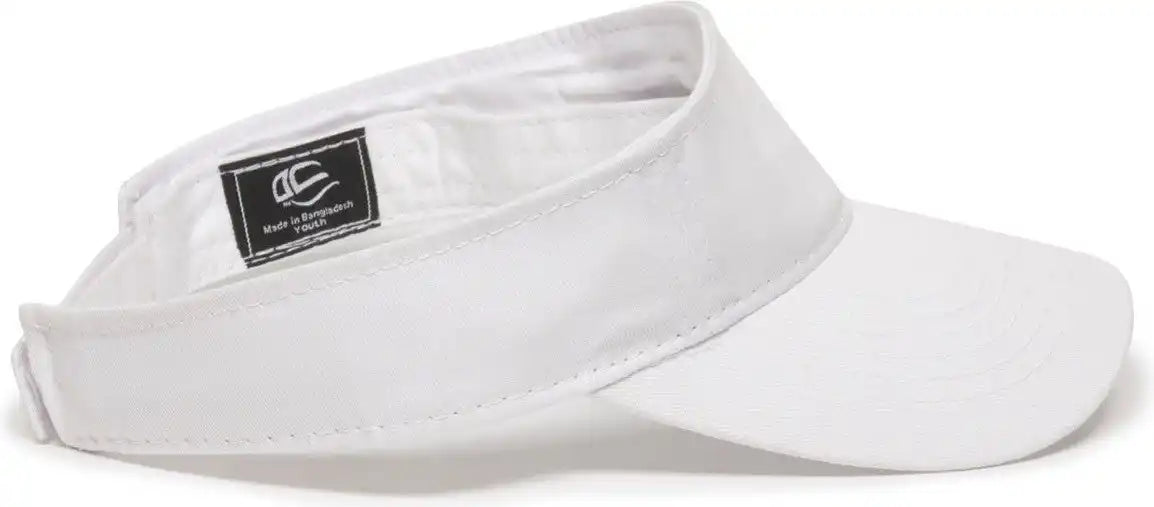 Oc Sports Pctv-100 Adjustable Cotton Visors - White
