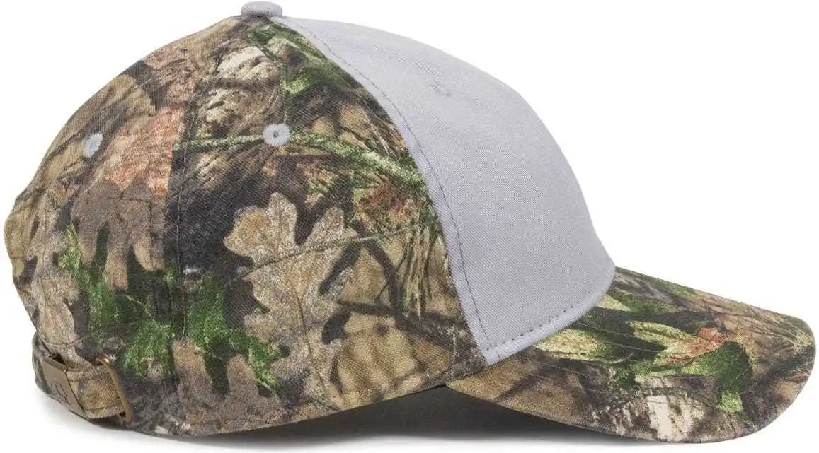 Oc Sports Pdc-100 Adjustable Cap - Light Grey Mossy Oak Break-up Country - Gray / 6 7/8’’ - 7 1/2’’
