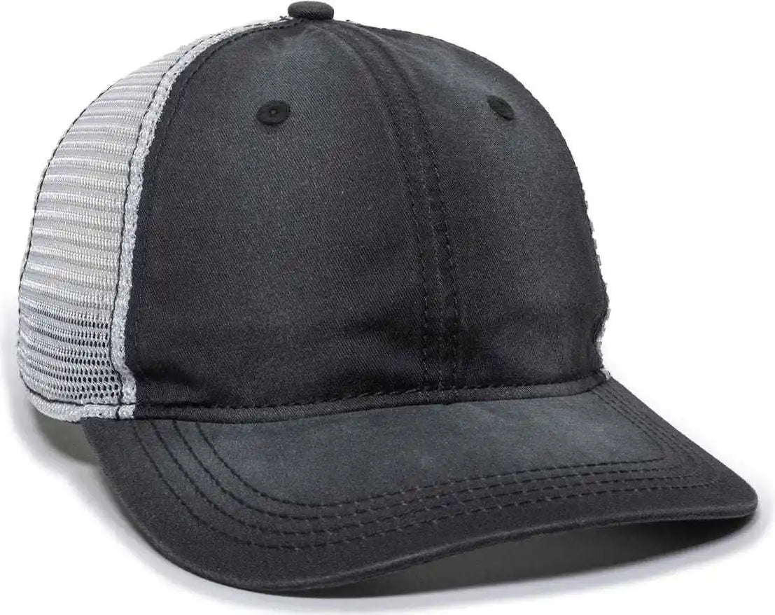 Oc Sports Pdt-750m Adjustable Mesh Back Cap - Black White - 6 7/8’’ - 7 1/2’’