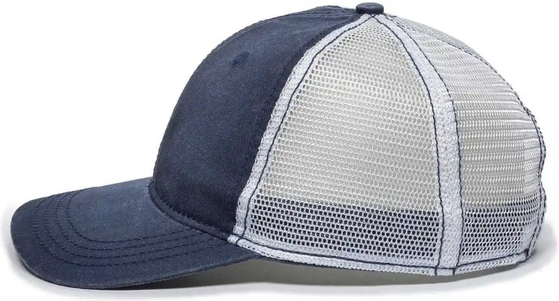 Oc Sports Pdt-750m Adjustable Mesh Back Cap - Navy White - 6 7/8’’ - 7 1/2’’